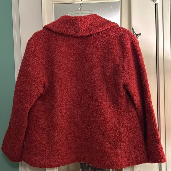 Eileen Fisher cropped dark pink jacket S - Picture 5 of 8